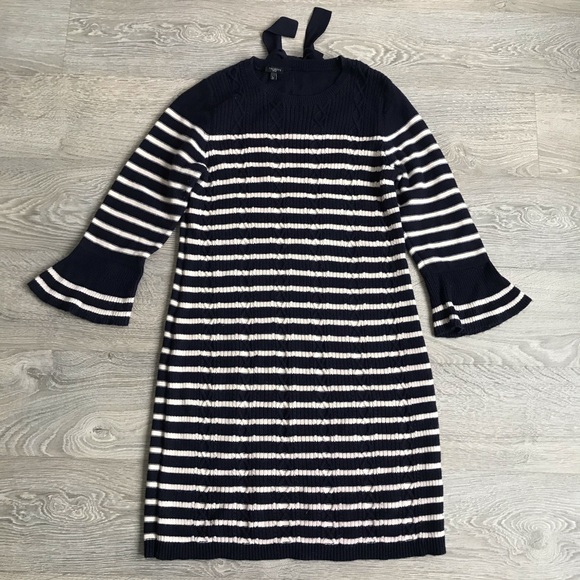 Talbots Wool Sweater Dress with Back Bow - Picture 1 of 9